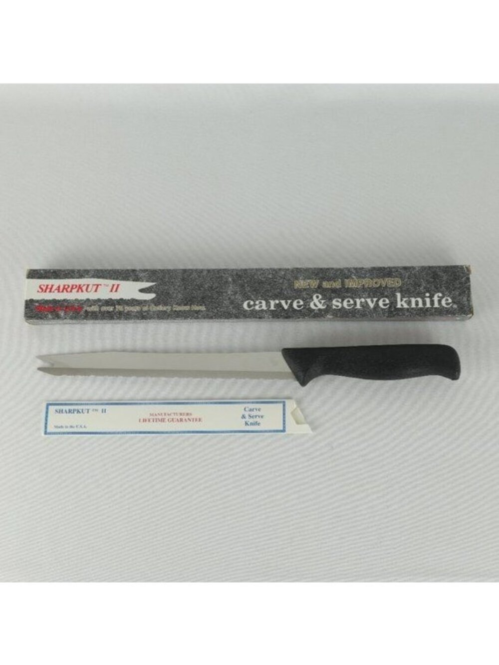 Quikut Sharpkut II Carve & Serve Serrated Knife NWT